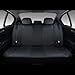Coverado Car Seat Covers Full Set, 11 Pieces Universal Seat Covers for Cars, PVC Car Seat Cushions, Auto Car Seat Protectors for Front and Rear, Driver Seat Covers Fit for Most Vehicles Black