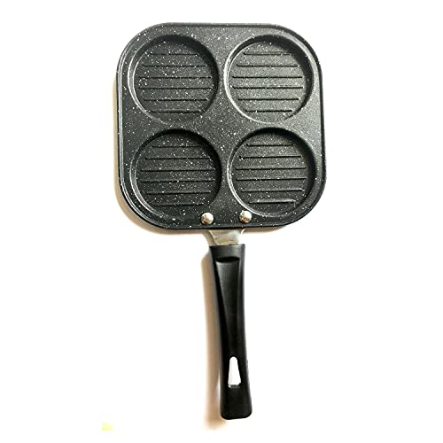 G & D 4-Cup Mini Uttapam Pan Non-stick Frying Pan Egg Pan Mini Pancake Pan Multi Egg Pan