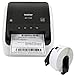 Brother QL-1100 Wide Format Wired Thermal Label Printer, Black - USB Connectivity, 4