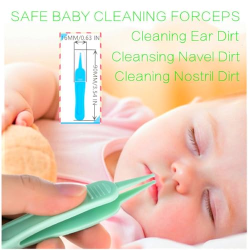Image of Baby Nasal Aspirator Care Set, Silicone Ball Nasal Aspirator, 5 Milliliter Dropper Feeder, 10 Milliliter Feeding Spoon, Nose, Ear and Navel Dirt Cleaning Tweezers, Silicone and PP Material