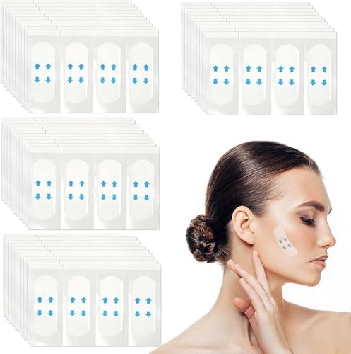160 peças de fita para lifting facial invisível, fita de levantam...