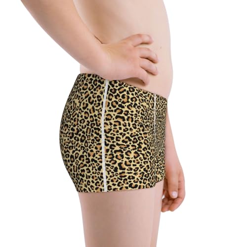 Boys' Cotton Boxer Brief Soft Underwear-Leopard12