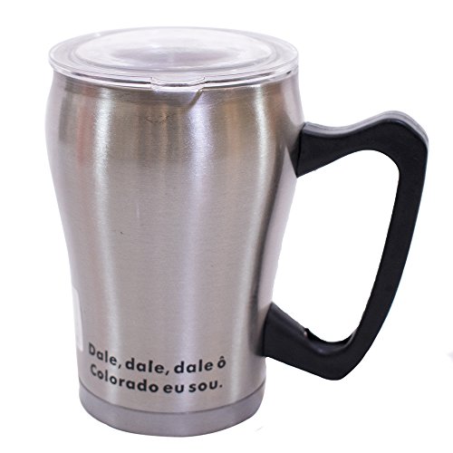 Caneca Térmica com Corda - S. C. Internacional, Inter, Cinza, Pacote de 1
