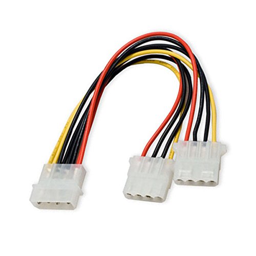 CY IDE 4p to Dual IDE Y Splitter 10cm Hard Disk Power Supply Extension Cable