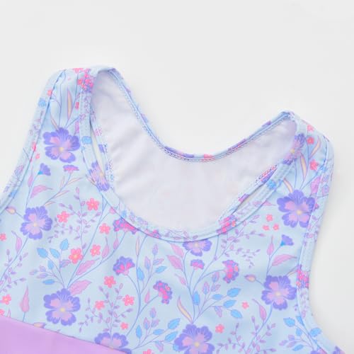 Image of Uhnice Girls Swimsuit Two Piece Tankini Swimwear with Boyshort
