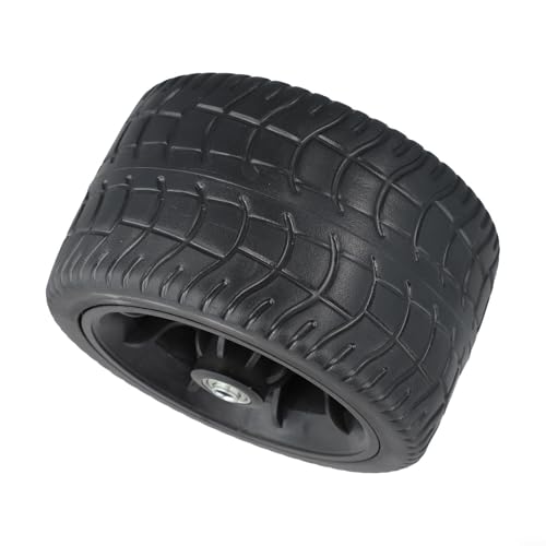 HOHOVYVY Camping Transportwagen Ersatzrad 17X10cm Gummireifen Für Bollerwagen Handwagen Schwarz
