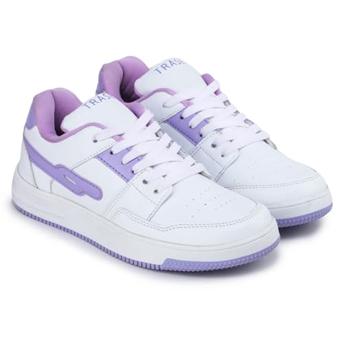 Image of TRASE Casual Sneaker Shoes for Women | Soft Cushioned Insole | Sneakers for Woman | Lightweight | Comfortable | Stylish, Trendy Girls and Women Sneakers with Laces