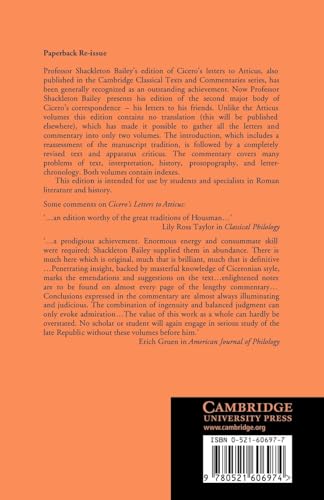 Cicero: Epistulae ad Familiares v1 (Cambridge Classical Texts and Commentaries, Series Number 16) - Image 2