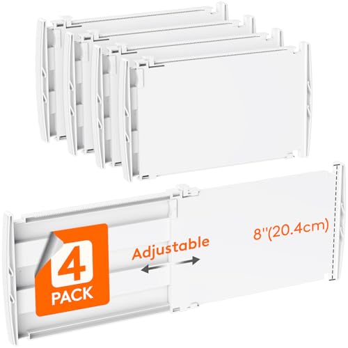 Lifewit 4 Pack Deep Drawer Dividers 8