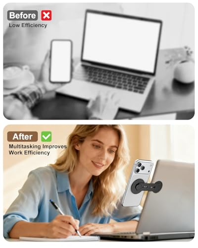 Image of CloudValley Vacuum Magnetic Phone Holder, 98LBS Suction, 360 Adjustable (with high Magnet Holder)
