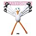 Price comparison product image Folat 20275 Inflatable Stork Boy-Girl Multi Colors, Multicolour