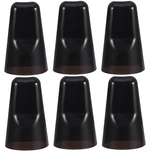 Mikinona Lot de 6 joints de bouteilles de vin avec bouchons anti-poussière - Bec verseur universel pour faux vin - Bouchon ménager pour prévenir les...