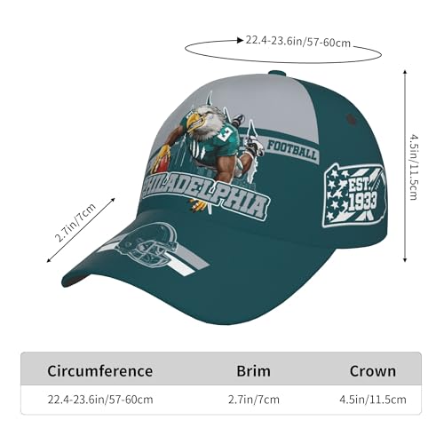 Gorras de fútbol 2 unidades, ajuste snapback unisex miniatura 4