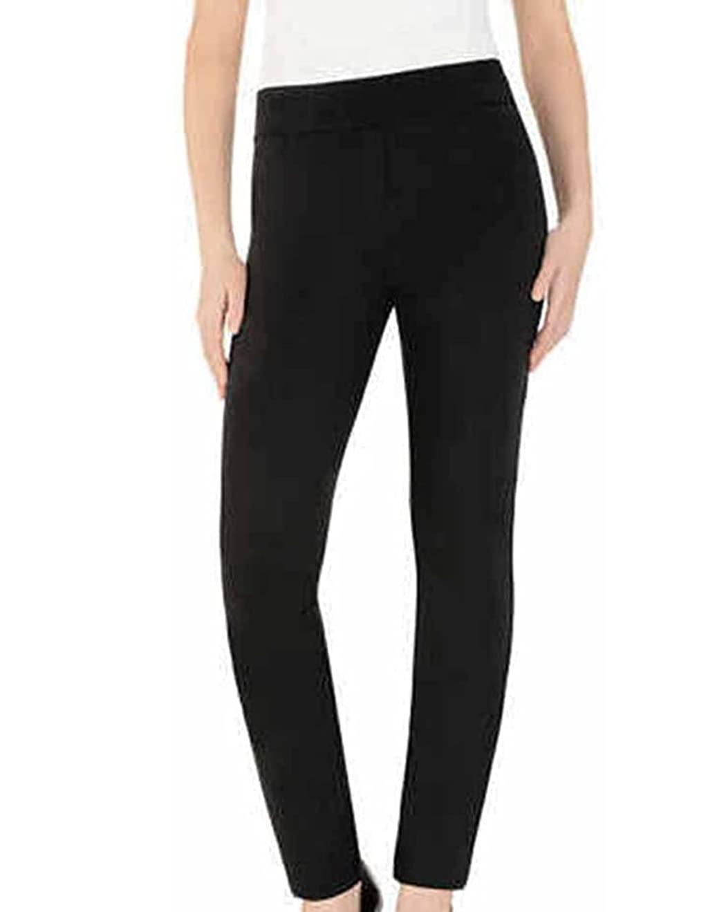 Dalia Ladies Comfort fit Sits at Waist Slim Leg Stretch Pull On Pant Black Small