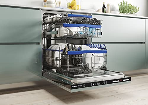 Candy Brava CELDIMN 4D622PBE inbouw-vaatwasser, inschuifbaar, 16 plafonds, Smart, wifi + Bluetooth, 59,8 x 55 x 82 cm, C… - Afbeelding 4