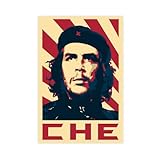 HXLDM Che Guevara Celebrity Portrait Poster Retro Art Dormitory 2 Canvas Poster Wall Art Decor Print Picture Paintings for Living Room Bedroom Decoration Unframe:12x18inch(30x45cm)