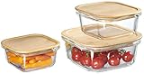 Photo Gallery ritzenhoff & breker set di 3 contenitori per alimenti esperanza, 300 ml, 470 ml e 750 ml, quadrati, in vetro con coperchio in bambù Photo Gallery ritzenhoff & breker set di 3 contenitori per alimenti esperanza, 300 ml, 470 ml e 750 ml, quadrati, in vetro con coperchio in bambù