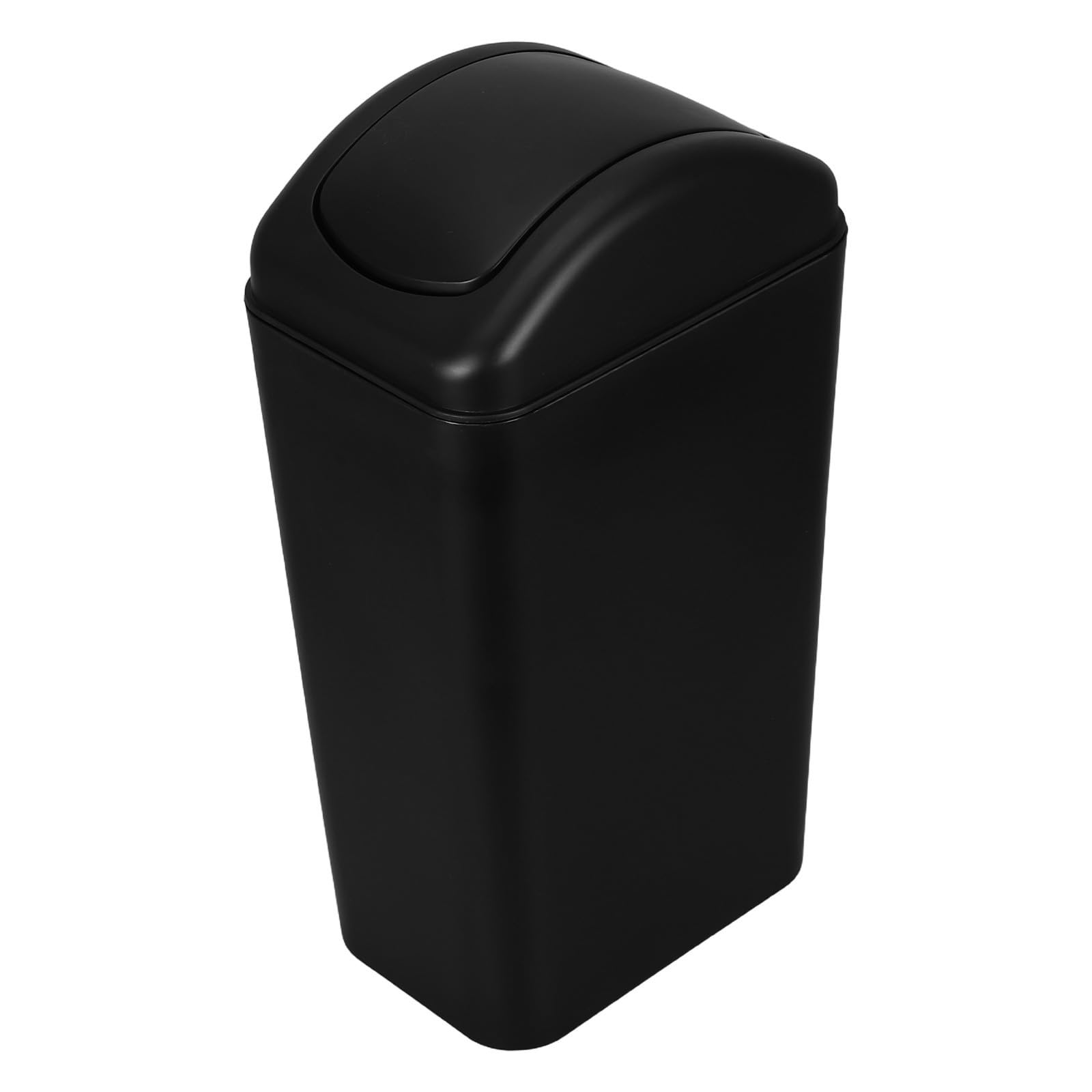 BESTOYARD Cubo de Basura Estrecho con Tapa Sellada para Cocina y Oficina, Diseño Moderno de Pp con Acabado Mate y Ahorro de Espacio