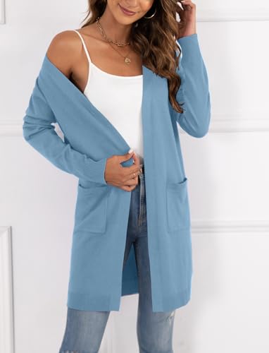 Image of VIISHOW Women's Classic Cardigans Long Sleeve Open Front Casual Knit Cardigan Sweaters Coat Soft Outwear