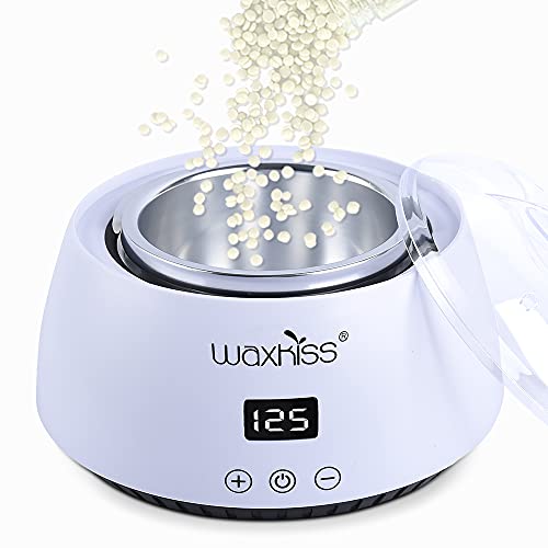 Wax Warmer, Portable Electric Hot Wax Warmer for Hair Removal with See-Through Cover-Black and Whiteâ¦