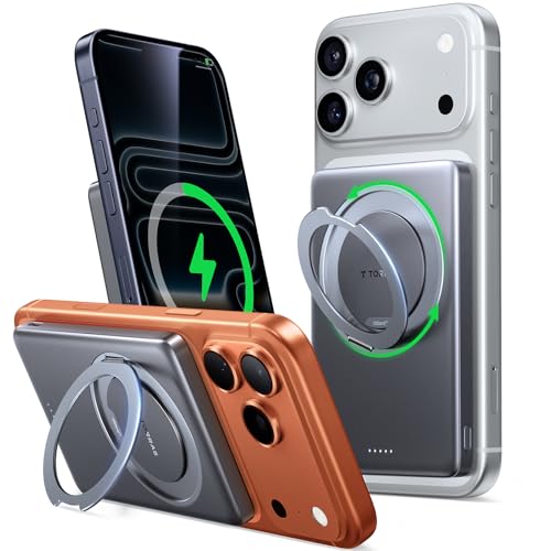Image of TORRAS Ostand MiniMag 5000mAh Slim Magnetic Battery Pack with 360 Stand
