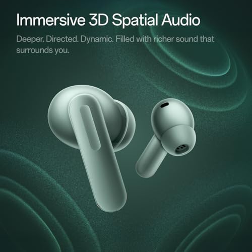 Image of OnePlus Buds 4 Bluetooth Wireless Earbuds, Zen Green, E513A, in-Ear, True Wireless with Active Noise Cancellation