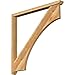 Ekena Millwork BKT0402X44X44WTL06RWR Westlake Slat Rough Sawn Bracket w/Offset Brace, Western Red Cedar