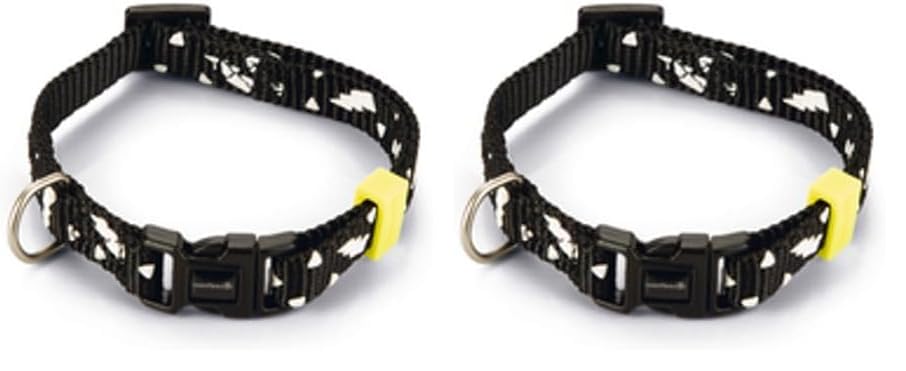 Beeztees Köpek Tasması, Siyah, 20-30cm, 10mm (2 paketi)