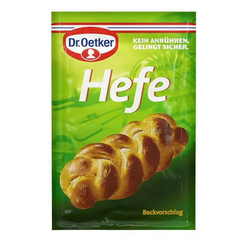 Levadura Dr. Oetker, paquete de 10 unidades (10 x 4 x 7 g) – una masa de levadura suelta se crea a partir de levadura seca Dr. Oetker, que afloja la masa hasta 500 g de harina de trigo y, por lo tanto