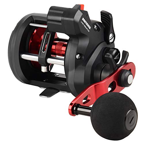 KastKing ReKon Line Counter Trolling Fishing Reel,Round Baitcasting Reels,Size 20,Left Handed