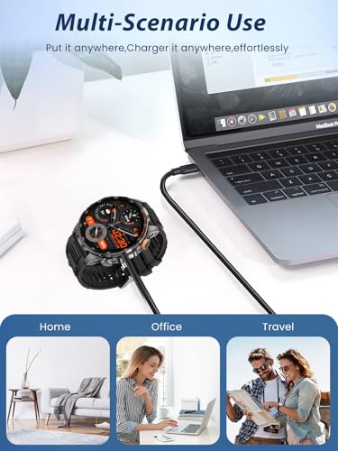Cable de carga duradero para reloj inteligente BANLVS con adaptador USB-C 7