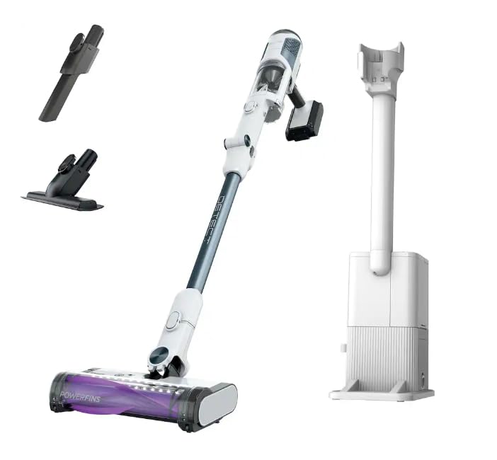 Sharks Cordless Vacuum with Auto-Empty Base 2L Capacity Intelligent Dirt Detect Technology HEPA Filtration 60 Min Runtime MultiFlex