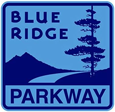 Amazon.com - 3x4 inch Vintage Blue Ridge Parkway Sticker - rv National ...