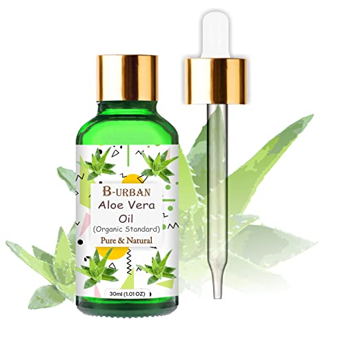 Image of B-URBAN Aloe Vera (Aloe Barbadensis Miller) Oil,100% Pure & Natural Undiluted Essential Oil Organic Standard For Skin & Hair Care - 30ML