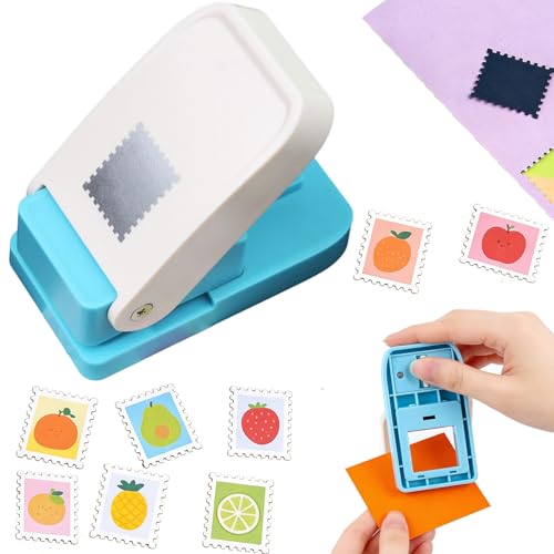 Rectangular Paper Punch Kids Safe Paper Punch - Rectangular Stamp Shape Hole Puncher for ...
