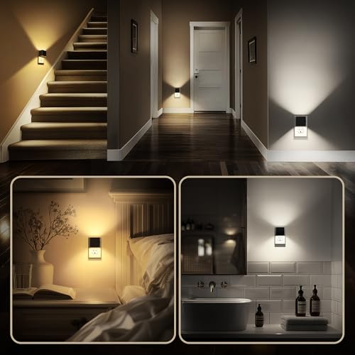 Image of DORESshop Night Lights Plug into Wall,[2 Pack] Plug in Night Light,3CCT