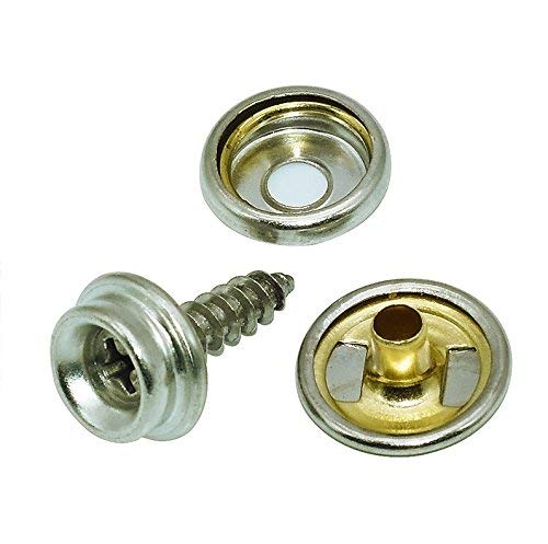 TommoT 60pcs Fastener Screw Snaps, Stainless Steel Marine Grade 5/8
