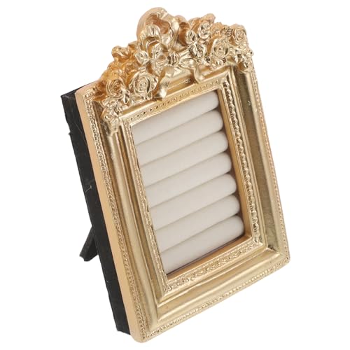 KOMBIUDA petit plateau à bijoux accessoire de photographie de mariage plateau d'affichage de boucle d'oreille de cadre porte-bague baroque organisateur de...