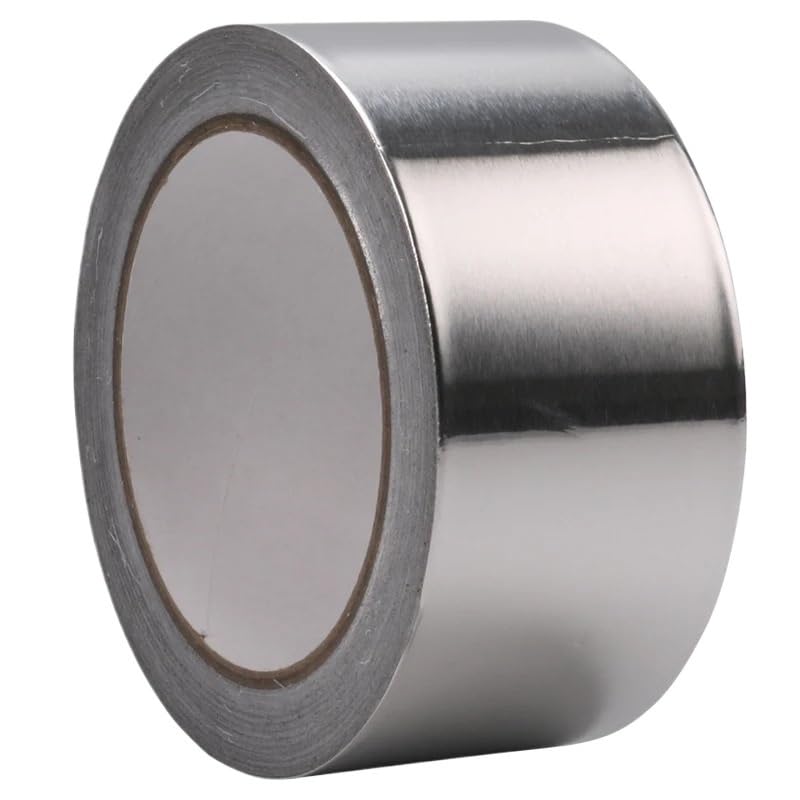 Cinta De Papel Aluminio Alta Temperatura, 10m, Resistente Al Calor for Sellado Tubos Escape, Aislamiento Cocina(40mm)