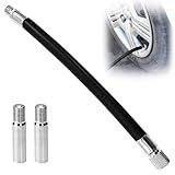 Simsky 3 Stück Reifenventilverlängerung Flexible, Ventilverlängerung Autoventil Set 39mm+160mm Autoventil Kupfer Ventiladapter Ventiladapter für Xiaomi M365 Scooter, Auto, Roller, Motorrad, Fahrrad