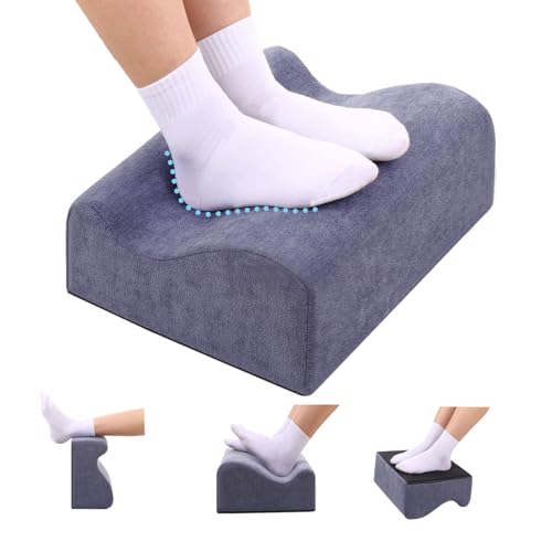 Foot Rest for Under Desk at Work,At Work Soft Ergonomic Footrest,Support Foot Pillow,Heel Chair,Leg Elevation Pillow,(Blue)