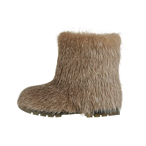 Kid's winter boots, nutria fur toddler boots,leather children's snow boots, kids mukluks, yeti boots for kids, children winter shoe3