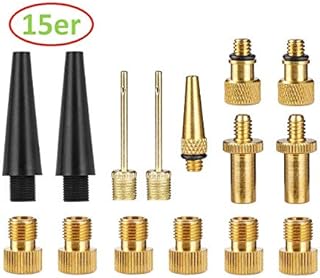TuoTu Bike Valve Adapter Ball Pump Needle Nozzle Kit15pcs
