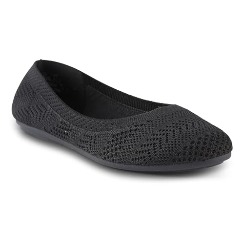 Nephis Womens Flats Slip On Shoes- Memory Foam, Vegan Uppers, Slip On