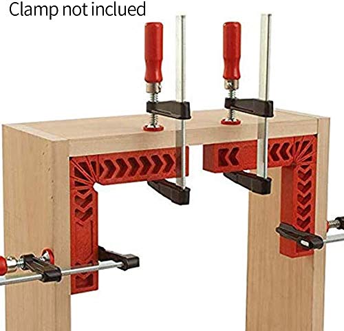 4" Positioning Squares, Right Angle Clamp, 90 Degree Corner Clamp, Woodworking Tool L-Type Corner Clamp For Picture Frames, Boxes, Cabinets Or Drawers, Carpenter Tool, Set Of 6 #TOP3