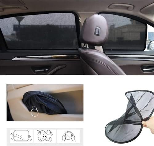 Tendine Tendine parasole per finestrini auto Per Benz, Per Amg Classe A Berlina con lunotto posteriore, accessori protezione UV(‎6pcs-wholecar)