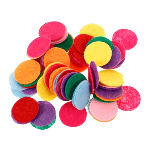Cercles en tissu non tissé pour customiser vos barrettes et créer des bijoux en feutrine