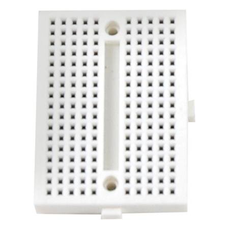 Mini White Interlocking Breadboard with 170 Tie Points - 2inch x 1.5inch