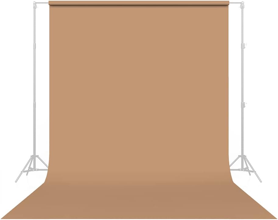 Savage Seamless Paper Photography Backdrop - Color #76 Mocha, Size 107 Inches Wide x 150 Feet Long, Backdrop for YouTube Videos, Streaming, Interviews and Portraits - Made in USA
