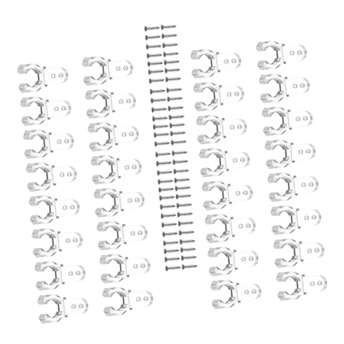 AUTSUPPL Light Strip Fixing Clip Neon Rope Light Clips 200pcs Plastic Mounting Clips Easy to Install